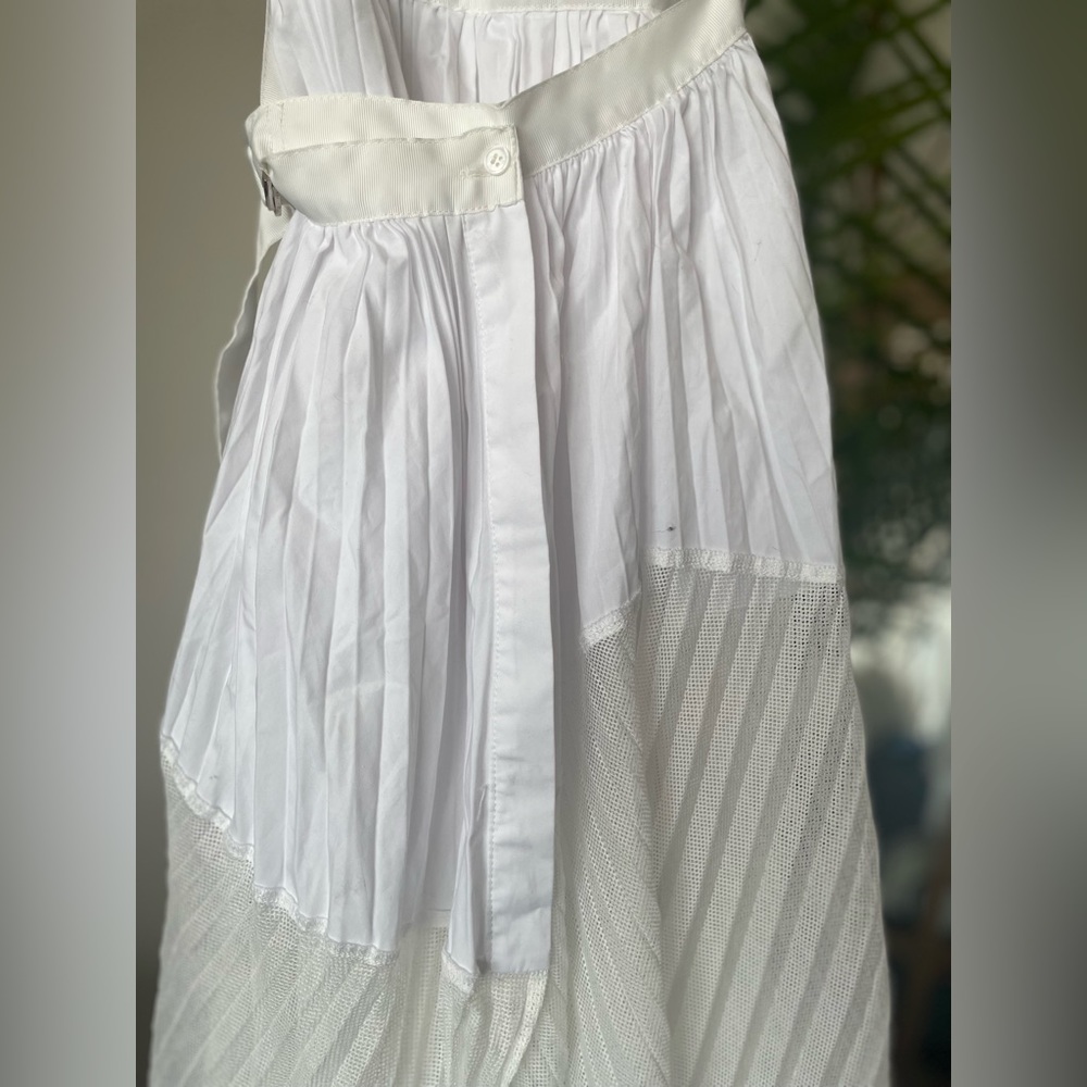 ShirtDress With Sheer Layer in White - Picture 14 of 16